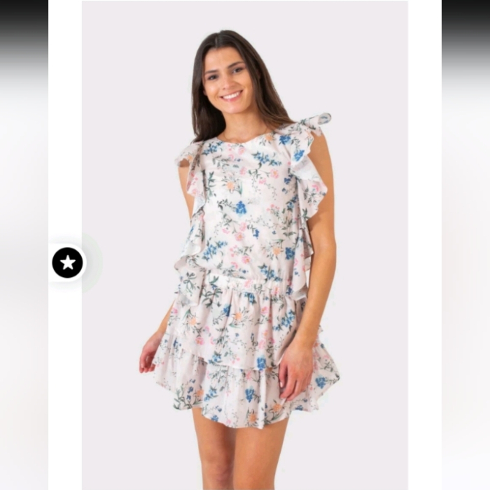 KOCH MADISON DRESS BLUSH FLOWER Limited  Edition Sz S